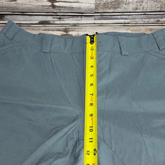 Duluth Trading Co Womens Gray Blue Flex Cargo Hiking Shorts Size 18 Stretch - Picture 5 of 8